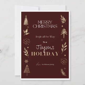 Verbreite Freude mit minimalistischer Weihnachtska Einladung