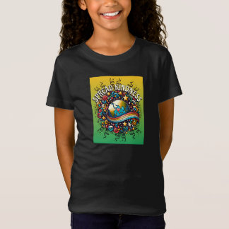 Verbreite Freundlichkeit Bunte Welt Kunst T-Shirt