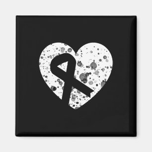 Verbreite Liebe mit grafischem Herz und Band Krebs Magnet