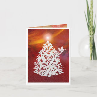 Verbreiten der Freude Feiertagskarte