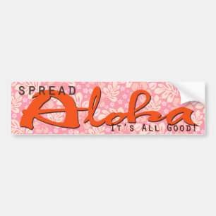Verbreiten Sie Aloha Autoaufkleber