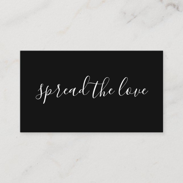 verbreiten Sie das Liebeempfehlungsprogramm Empfehlungskarte (Vorderseite)