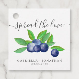 Verbreiten Sie die Liebe Blaubeermarmelade Favor T Geschenkanhänger