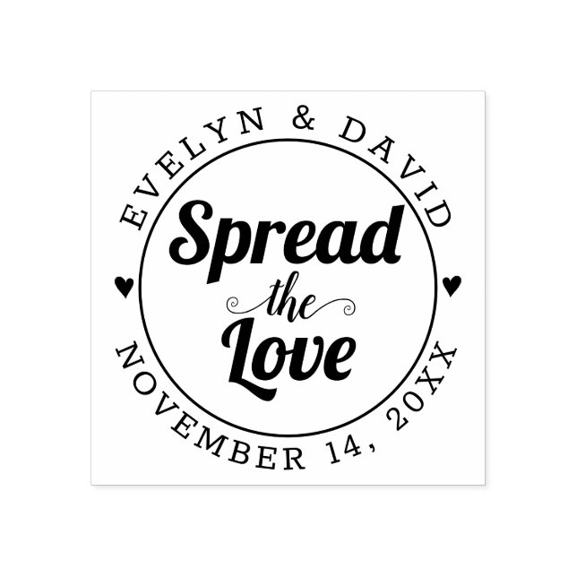 Verbreitung der Liebe, des Hochzeitdatums und der  Gummistempel (Prägung)