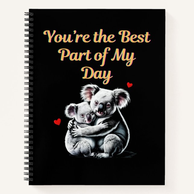 Verbreitung der Liebe 🐨 💖 Notizbuch (Vorderseite)