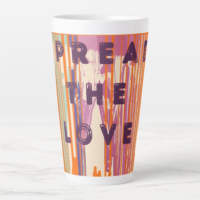Verbreitung der Liebe schmolzene Farben Positive Z Milchtasse (Vorderseite)