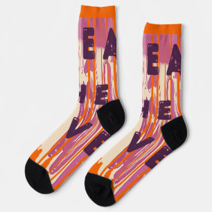 Verbreitung der Liebe schmolzene Farben Positive Z Socken