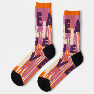 Verbreitung der Liebe schmolzene Farben Positive Z Socken
