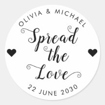 Verbreitung der Liebe Wedding Party Jam Jelly Jar 