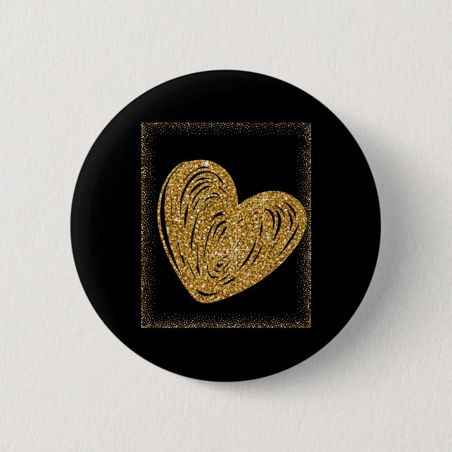 Verbreitung von Güte wie Glitzer-Sticker Button (Vorderseite)