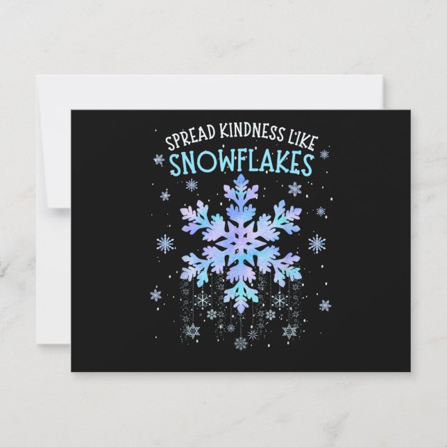 Verbreitung von Güte wie Schneeflocken Weihnachtsl (Vorderseite)