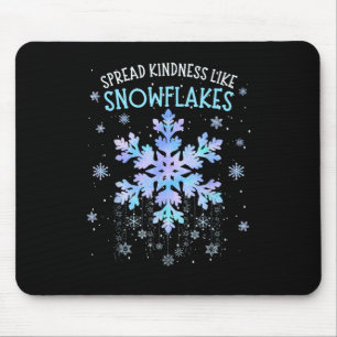 Verbreitung von Güte wie Schneeflocken Weihnachtsl Mousepad