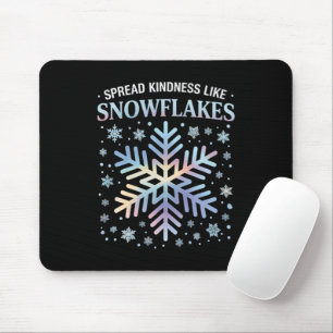 Verbreitung von Güte wie Schneeflocken Weihnachtsl Mousepad