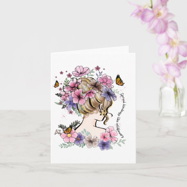 Verbreitung von Güte wie Wildblumen Zitat Karte (Orchidee)
