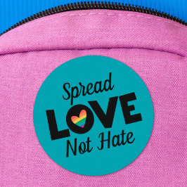 Verbreitung von Liebe nicht hassen LGBTQ-Regenboge