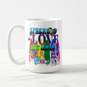 Verbreitung von Liebe nicht hassen   LGBTQI+ Kaffeetasse