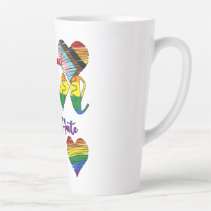 Verbreitung von Liebe nicht hassen Milchtasse