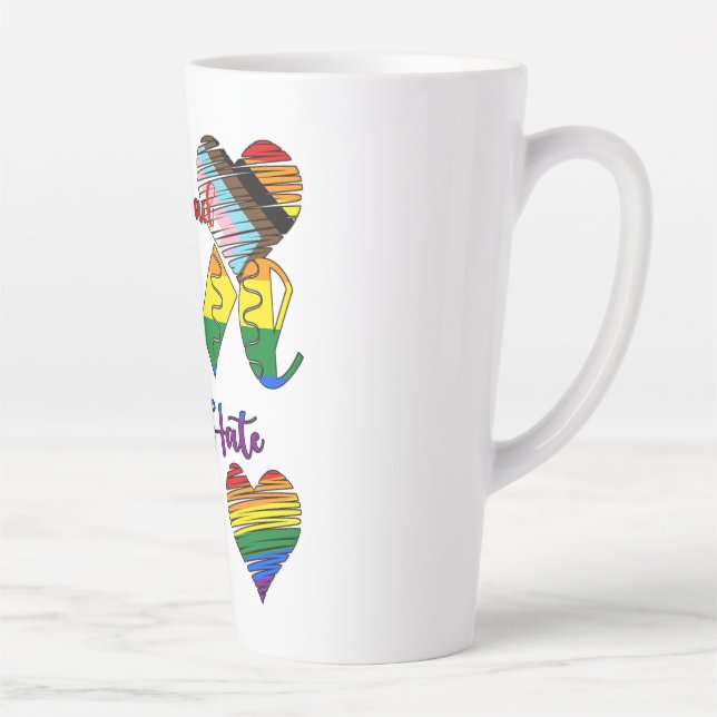 Verbreitung von Liebe nicht hassen Milchtasse (Rechts)