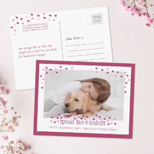 VERBREITUNG VON LIEBE UND KINDNESS FEIERTAGSPOSTKARTE