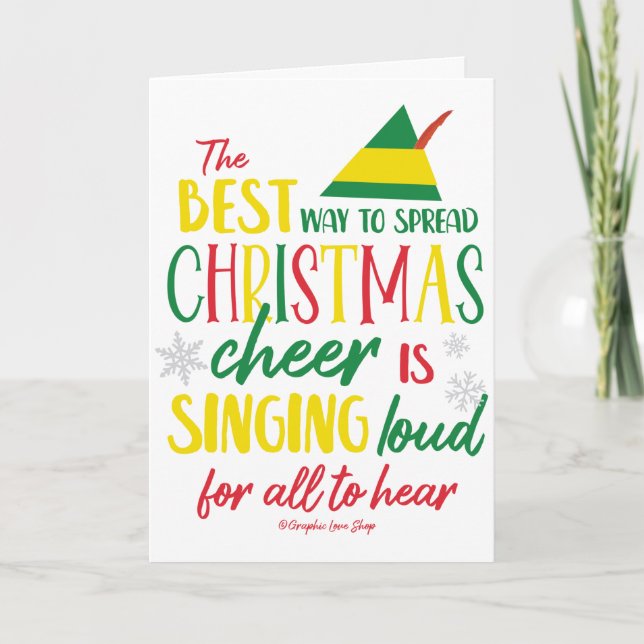 Verbreitung Weihnachts-Cheer Holiday © GraphicLove Karte (Vorderseite)