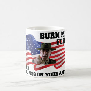 Verbrennt meine Flagge nicht Kaffeetasse