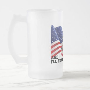 Verbrennt nicht meine Flagge Mattglas Bierglas