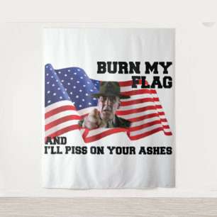 Verbrennt nicht meine Flagge Wandteppich