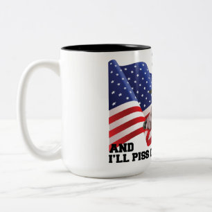Verbrennt nicht meine Flagge Zweifarbige Tasse