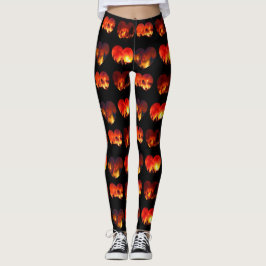 Verbrennung von Liebe-WaldbrändenLeggings Leggings