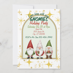 Verbringe die Feiertage mit deinen Gnomies Party-E Einladung