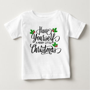 Verbringe eine fröhliche kleine Weihnachtsfeier Baby T-shirt