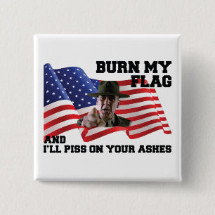 Verbringe nicht meine Flagge Button