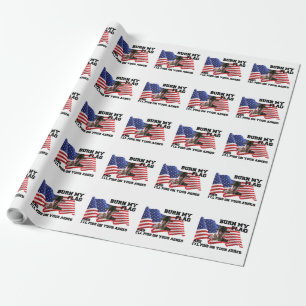 Verbringe nicht meine Flagge Geschenkpapier