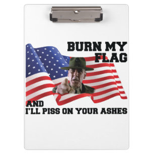 Verbringe nicht meine Flagge Klemmbrett