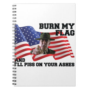 Verbringe nicht meine Flagge Notizblock