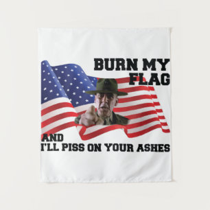Verbringe nicht meine Flagge Wandteppich