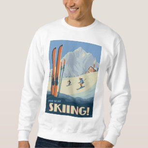 Verbringen Sie den Tag Ski Vintag Sweatshirt