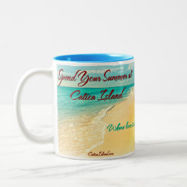 Verbringen Sie Ihren Sommer an der Catica Zweifarbige Tasse