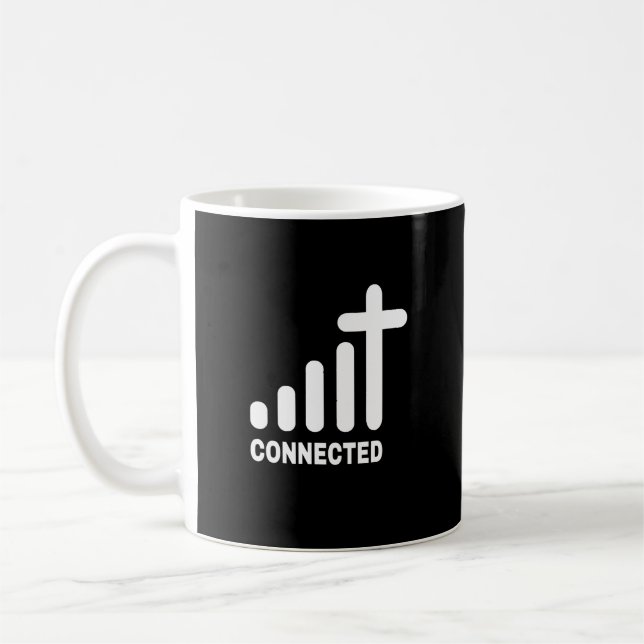 Verbunden - Christlicher Sonnengott Christus Kirch Kaffeetasse (Links)