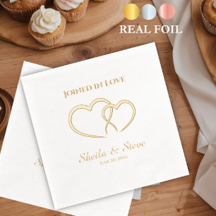 Verbunden in Liebe Hochzeit Servietten Mit Folie