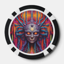 Verbunden mit der neuen Realität Pokerchips