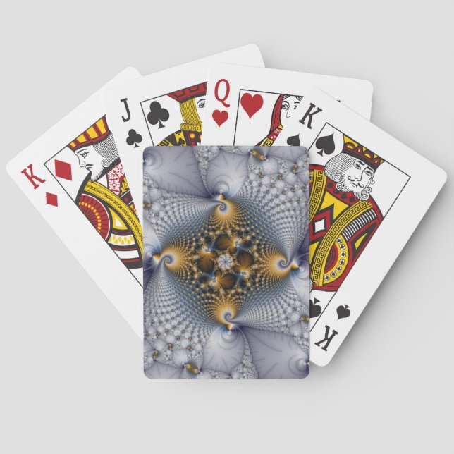 Verbunden und vernetzt - Fraktal Spielkarten (Rückseite)