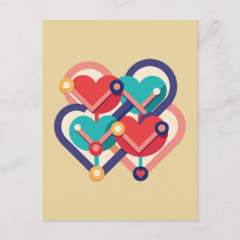 Verbundene Herzen Begleitkarte