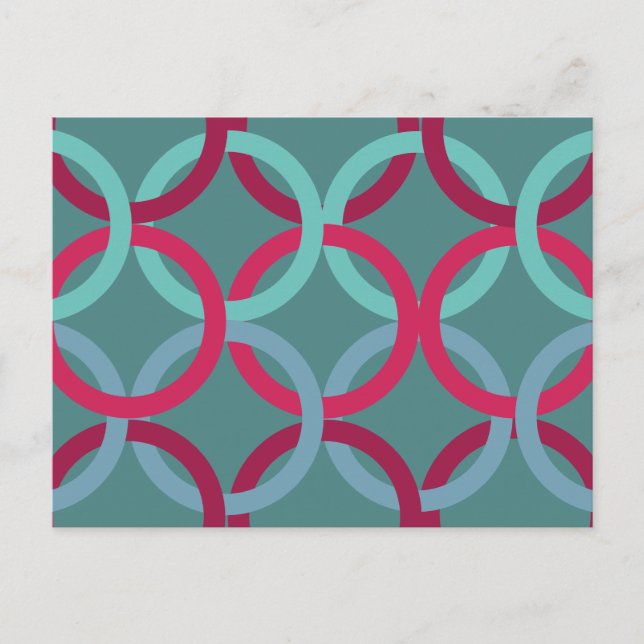 Verbundene Kreise 2 Postkarte (Vorderseite)