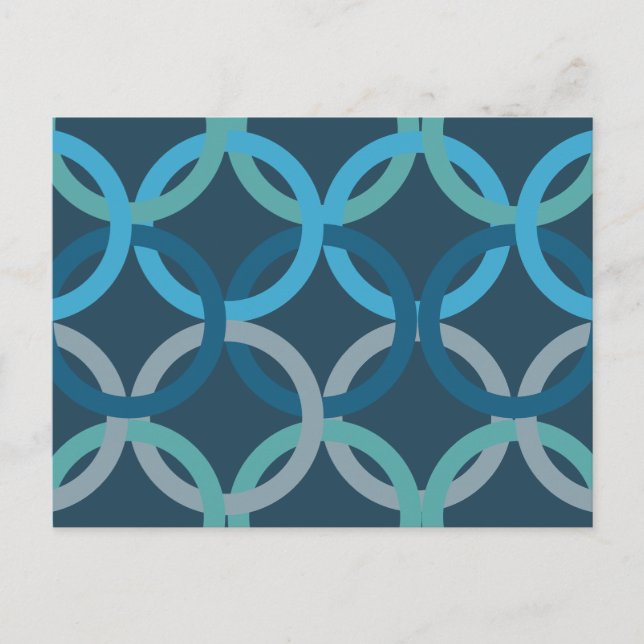 Verbundene Kreise 2 Postkarte (Vorderseite)