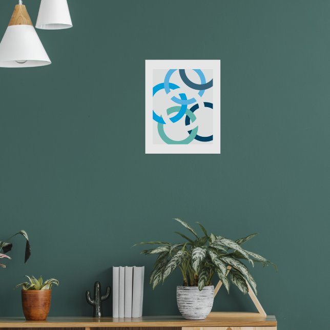 Verbundene Kreise Poster (Wohnzimmer 1)