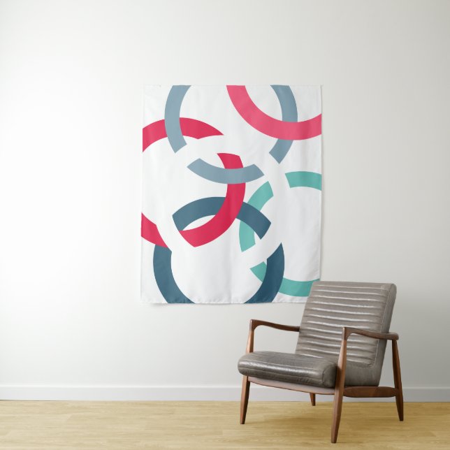 Verbundene Kreise Wandteppich (Beispiel)