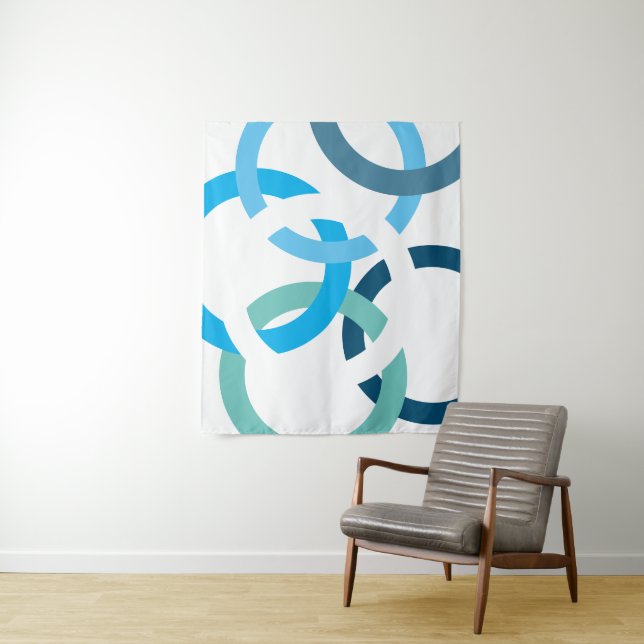 Verbundene Kreise Wandteppich (Beispiel)