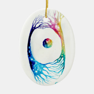 verbundene Neuronen Keramik Ornament