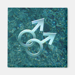 Verbundener männlicher Symbol-Entwurfs-Magnet 001 Magnet